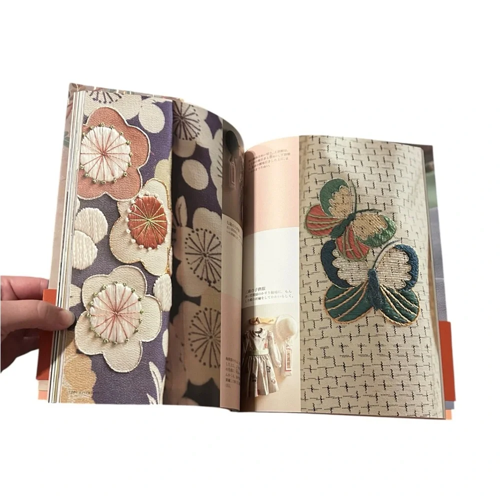Vintage Japanese Embroidery Art Book Shizuka Kuno 12 Months Patterns Needlework